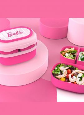 Barbie Collection Double Layered Bento Box (1600mL)