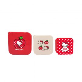 Hello Kitty Apple Collection Food Storage Containers (3 pcs)