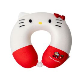 Hello Kitty Apple Collection Memory Foam U-Shaped Neck Pillow (White)