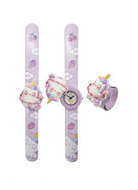 Unicorn Baby Collection Kids' Watch with Swivelling Cover(Heart)