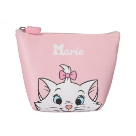 Disney Cat Collection Trapezoid Coin Purse(Pink,Marie)