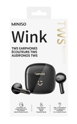 Wink Series TWS Earphones  Model: W66 (Black)