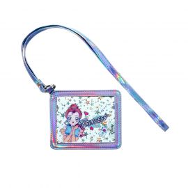 Disney Manga Princess Collection Starry Card Holder(Blue,Belle)