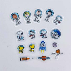 Snoopy the Little Space Explorer Collection Puffy Stickers (16 Pcs)