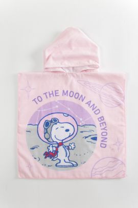 Snoopy the Little Space Explorer Collection Kids' Hooded Bath Towel